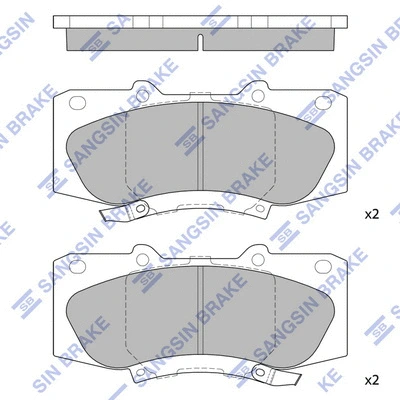 Brake Pad Set, disc brake (SP1484)