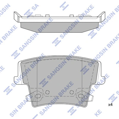 Brake Pad Set, disc brake (SP1508)