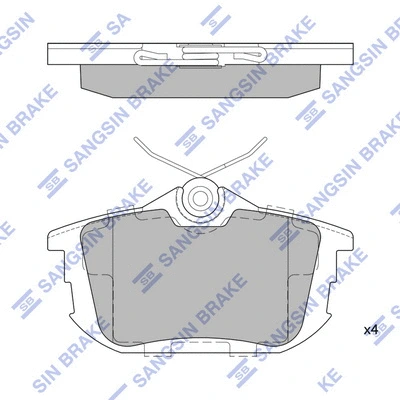 Brake Pad Set, disc brake (SP1531)