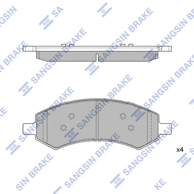 Brake Pad Set, disc brake (SP1785)