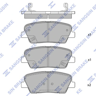 Brake Pad Set, disc brake (SP4231)