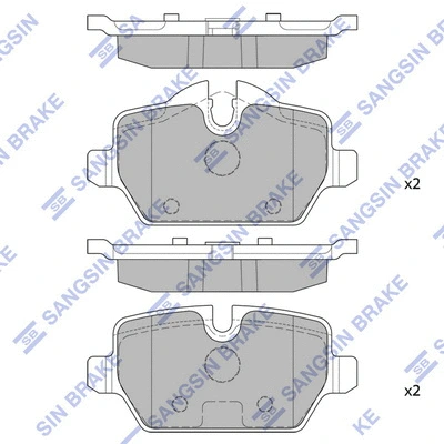 Brake Pad Set, disc brake (SP2161)