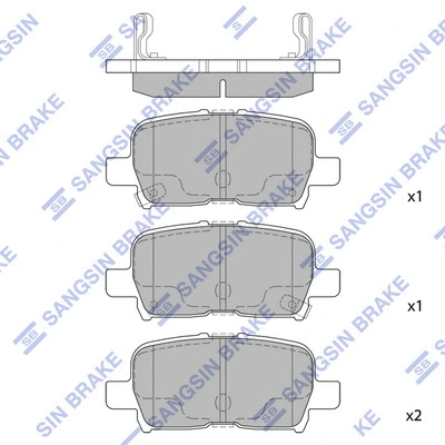 Brake Pad Set, disc brake (SP1371)