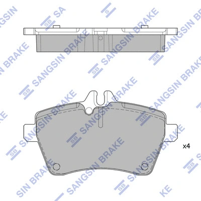 Brake Pad Set, disc brake (SP1749)