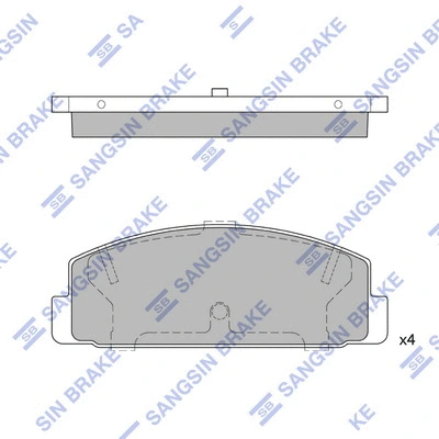 Brake Pad Set, disc brake (SP2028)