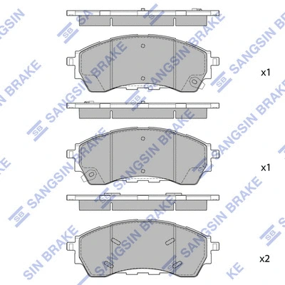 Brake Pad Set, disc brake (SP4316)