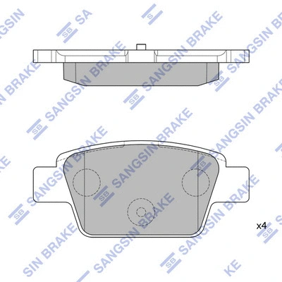 Brake Pad Set, disc brake (SP1893)
