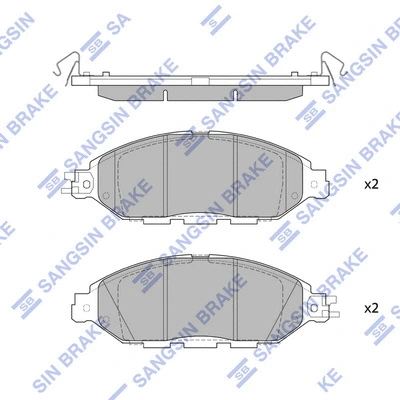 Brake Pad Set, disc brake (SP1713)