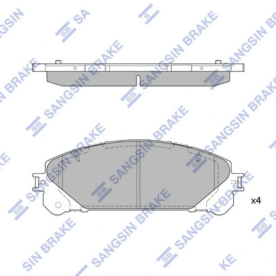 Brake Pad Set, disc brake (SP2137)