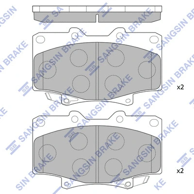 Brake Pad Set, disc brake (SP1217)