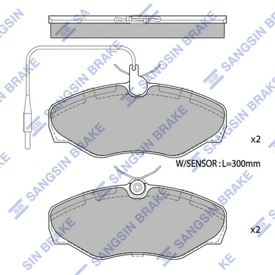 Brake Pad Set, disc brake (SP4082)
