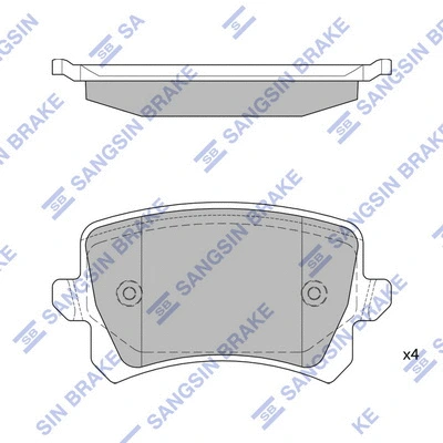 Brake Pad Set, disc brake (SP2263)
