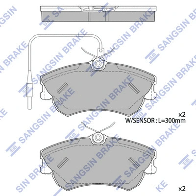 Brake Pad Set, disc brake (SP4034)