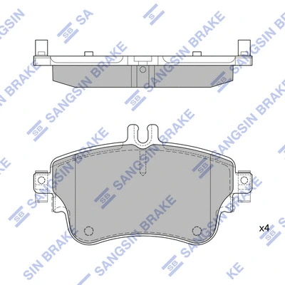Brake Pad Set, disc brake (SP1972)