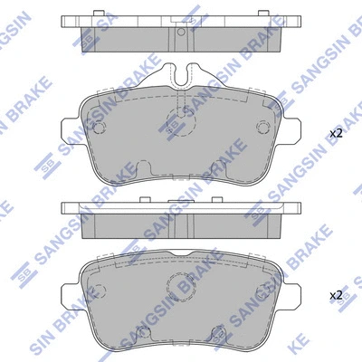 Brake Pad Set, disc brake (SP1909)