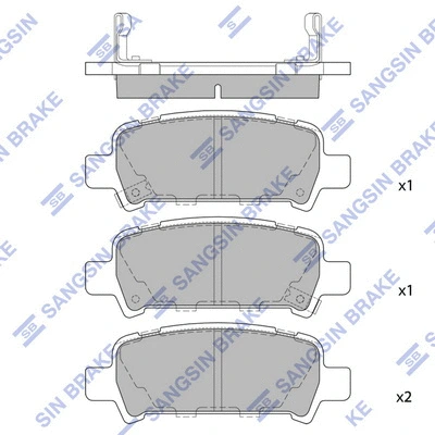 Brake Pad Set, disc brake (SP2120)