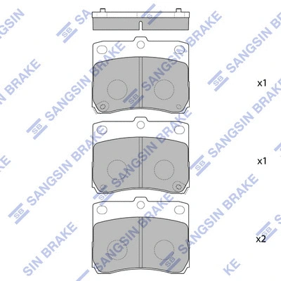 Brake Pad Set, disc brake (SP1664)