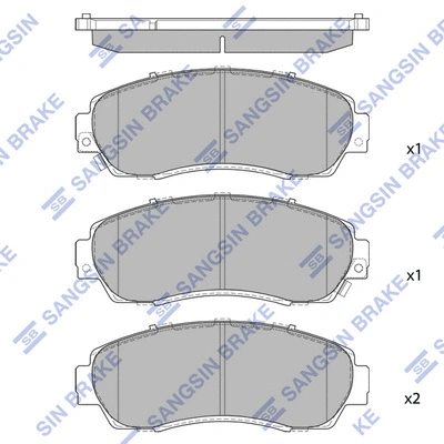 Brake Pad Set, disc brake (SP4282)