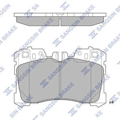 Brake Pad Set, disc brake (SP1496)