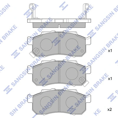 Brake Pad Set, disc brake (SP1609)