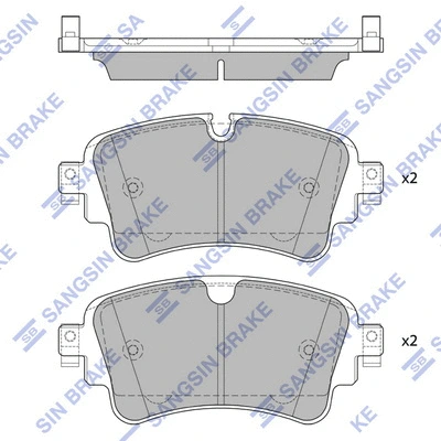 Brake Pad Set, disc brake (SP4112)