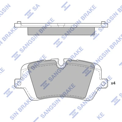 Brake Pad Set, disc brake (SP1965)