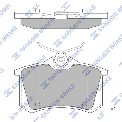 Brake Pad Set, disc brake (SP1391)