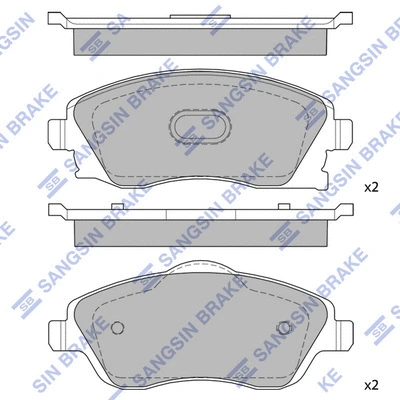 Brake Pad Set, disc brake (SP1745)