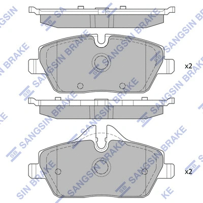 Brake Pad Set, disc brake (SP2245)