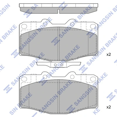 Brake Pad Set, disc brake (SP4245)