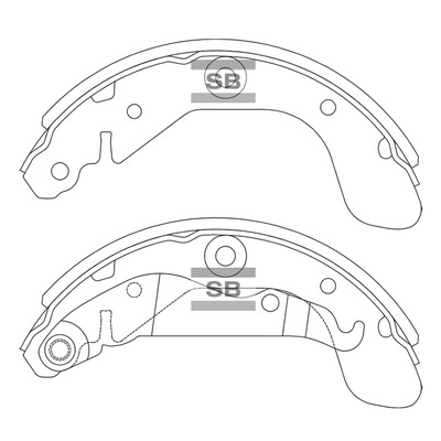 Brake Shoe Set (SA256)