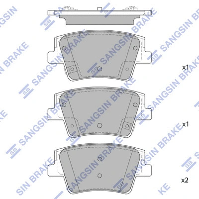 Brake Pad Set, disc brake (SP1914)