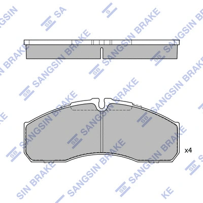 Brake Pad Set, disc brake (SP4416)
