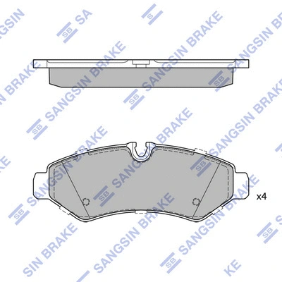 Brake Pad Set, disc brake (SP4438)