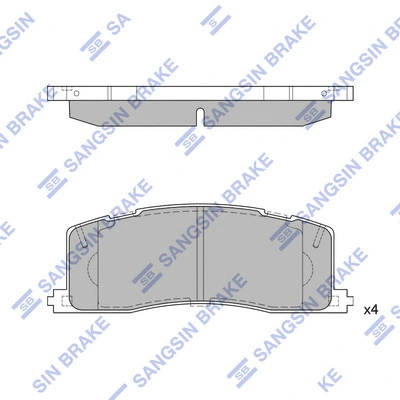 Brake Pad Set, disc brake (SP2036)