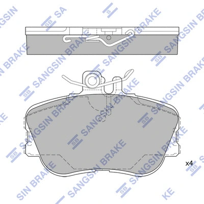 Brake Pad Set, disc brake (SP1980)