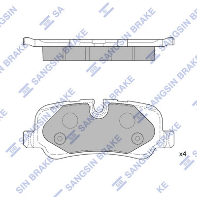 Brake Pad Set, disc brake (SP2240)