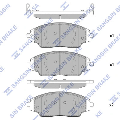 Brake Pad Set, disc brake (SP1481)
