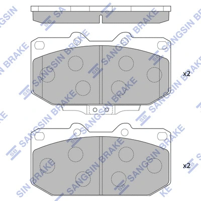 Brake Pad Set, disc brake (SP4156)