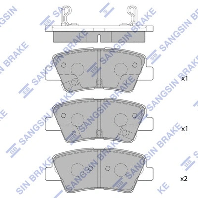 Brake Pad Set, disc brake (SP4459)