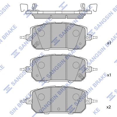 Brake Pad Set, disc brake (SP4530)