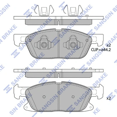 Brake Pad Set, disc brake (SP4251A)