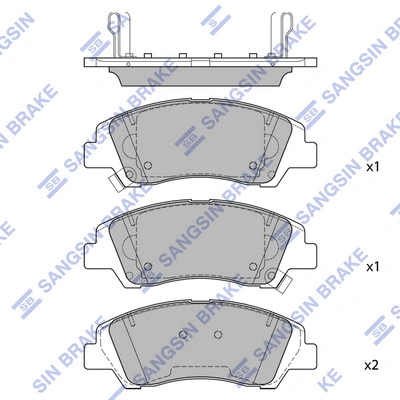 Brake Pad Set, disc brake (SP4492)