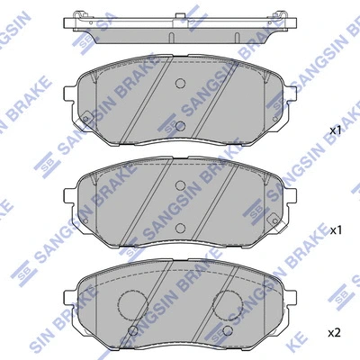 Brake Pad Set, disc brake (SP1690)