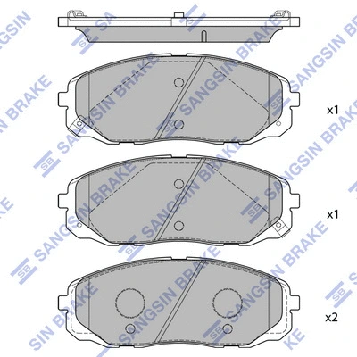 Brake Pad Set, disc brake (SP1688)