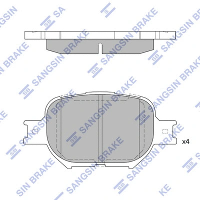 Brake Pad Set, disc brake (SP1272)