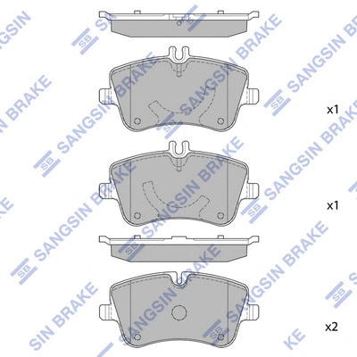 Brake Pad Set, disc brake (SP2191)