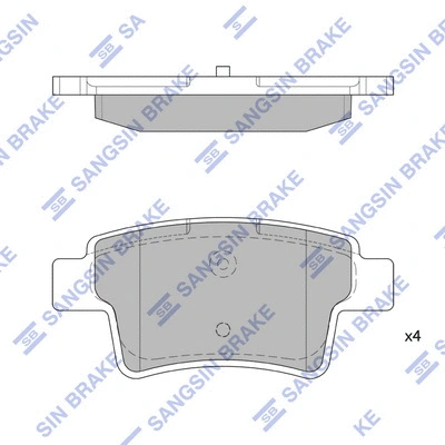 Brake Pad Set, disc brake (SP1831)
