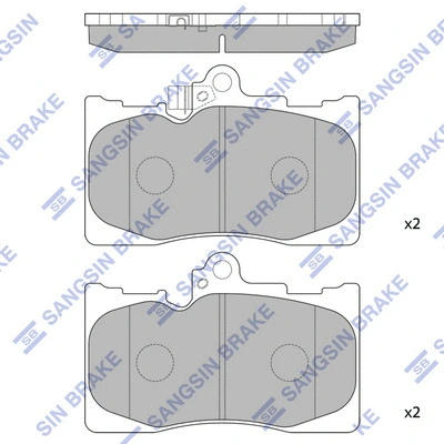 Brake Pad Set, disc brake (SP2302)