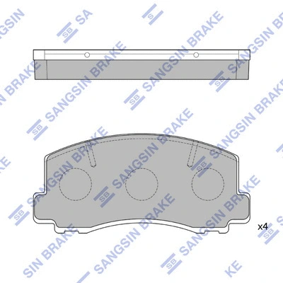 Brake Pad Set, disc brake (SP1211)